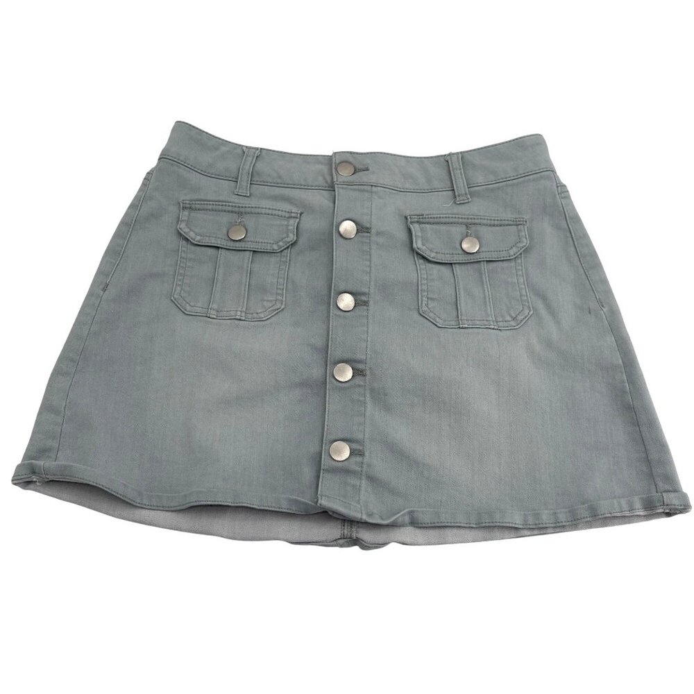 Altar'd State Women's Jean Skirt size Medium Sea Light‎